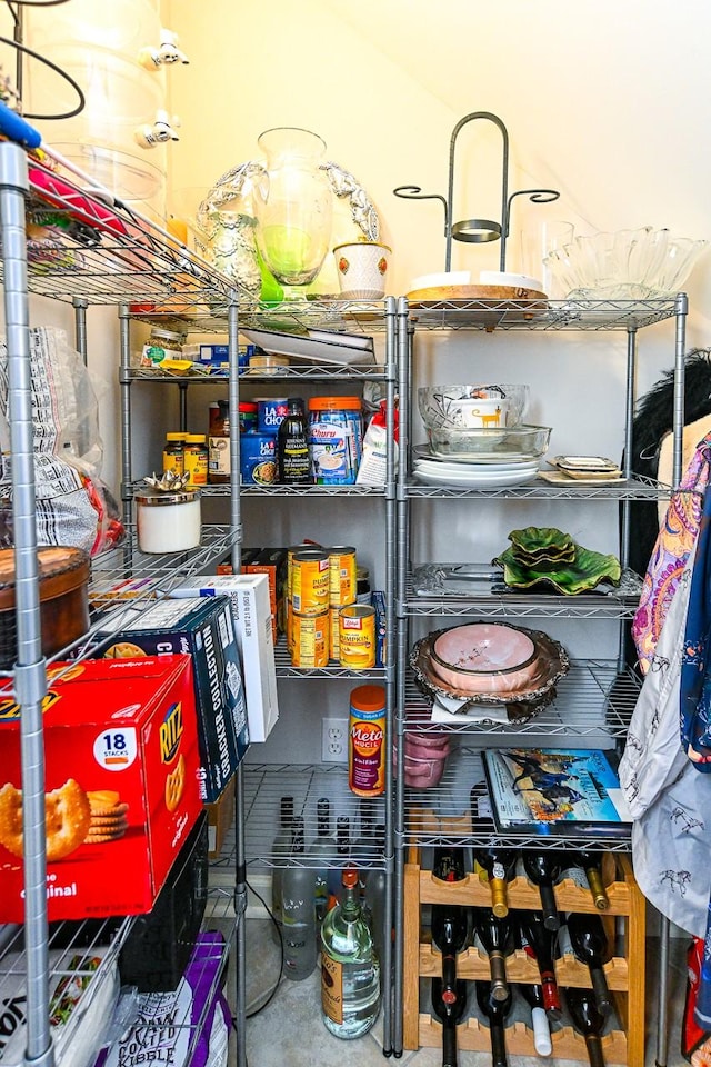 view of storage room