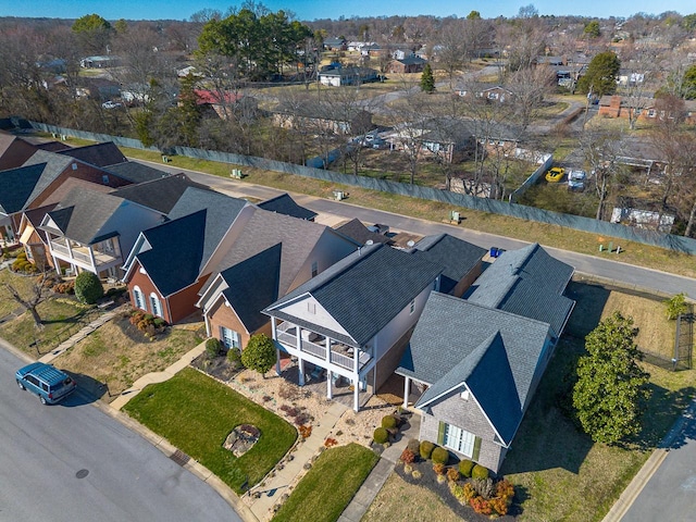 drone / aerial view featuring a residential view