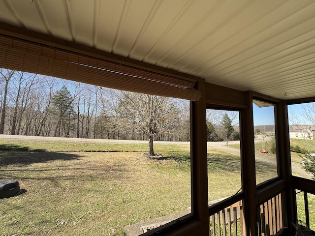 exterior space with a lawn
