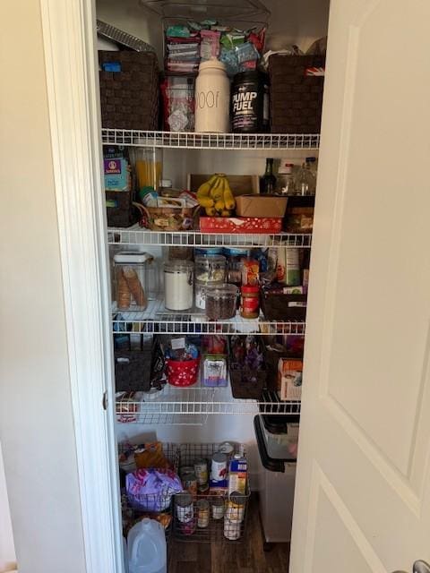 view of pantry