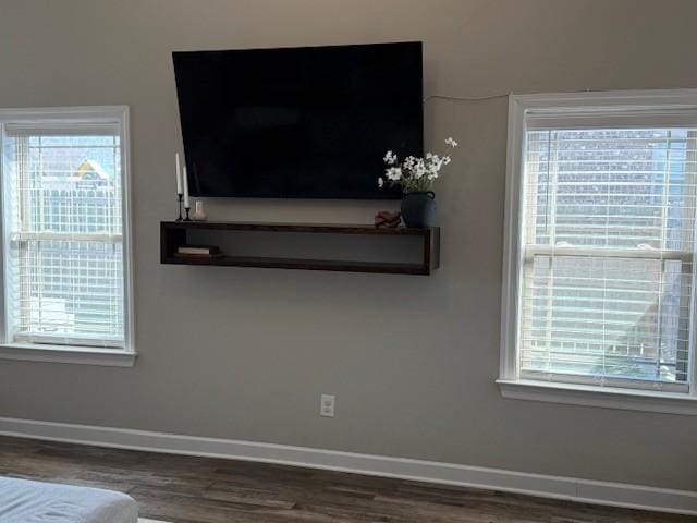 room details with wood finished floors and baseboards