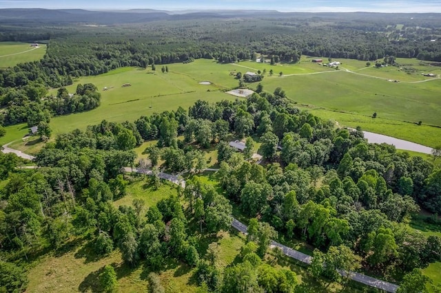 drone / aerial view with a view of trees