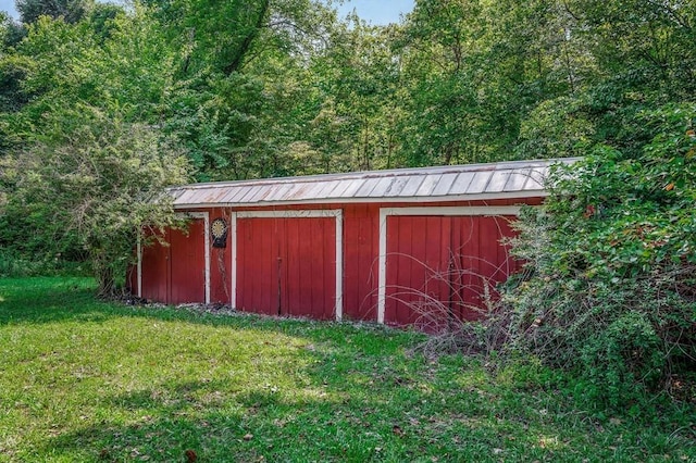 view of outbuilding featuring an outdoor structure