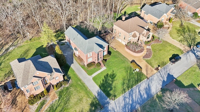 drone / aerial view featuring a residential view