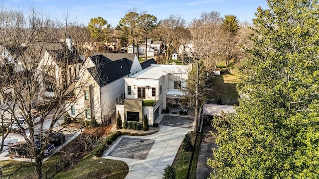 drone / aerial view featuring a residential view