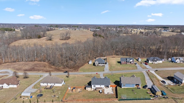 drone / aerial view featuring a residential view