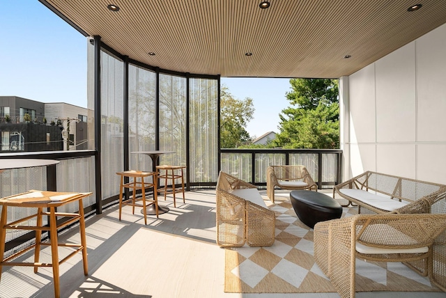 view of sunroom / solarium