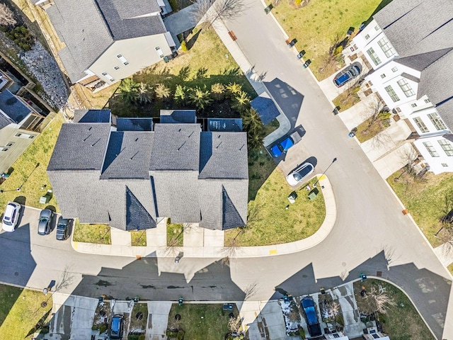 drone / aerial view featuring a residential view