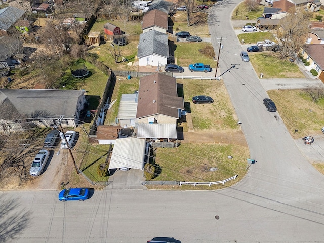 drone / aerial view featuring a residential view