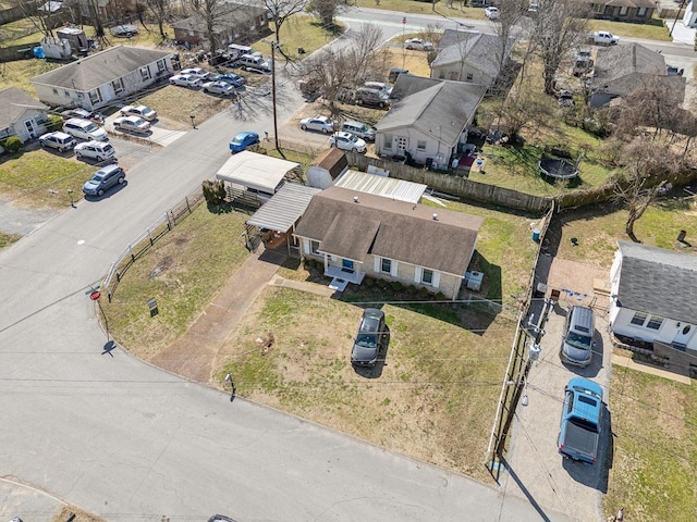 birds eye view of property featuring a residential view