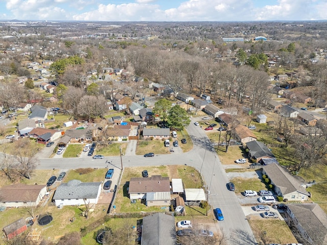 drone / aerial view with a residential view