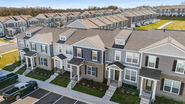 aerial view featuring a residential view