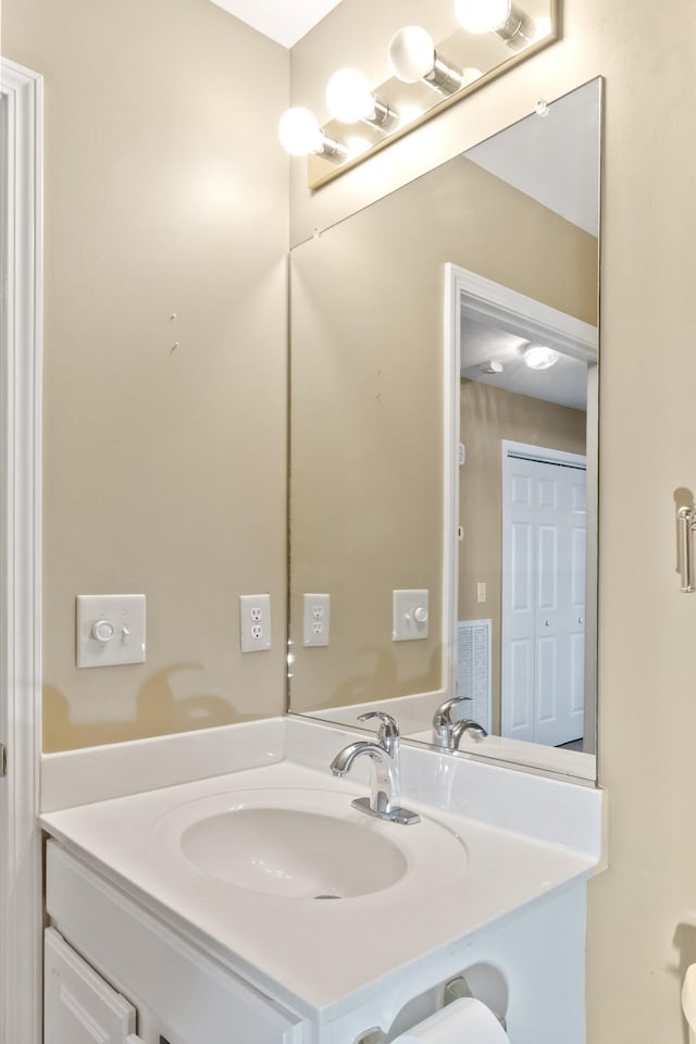 bathroom featuring vanity