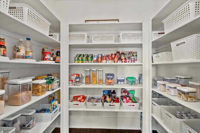 view of pantry