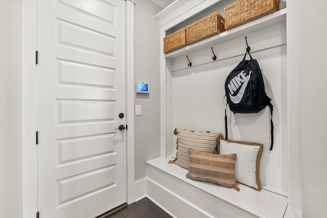 mudroom featuring baseboards