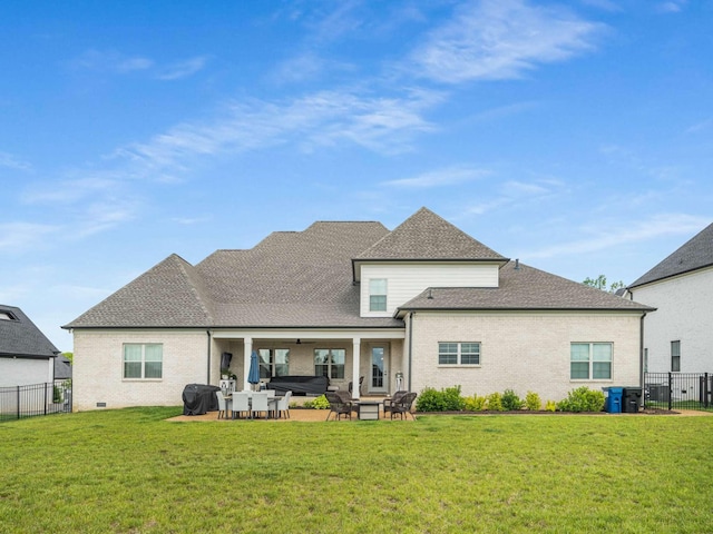 5562 Hardeman Springs Blvd, Arrington, TN 37014 - back of property with a patio area and a shingled roof