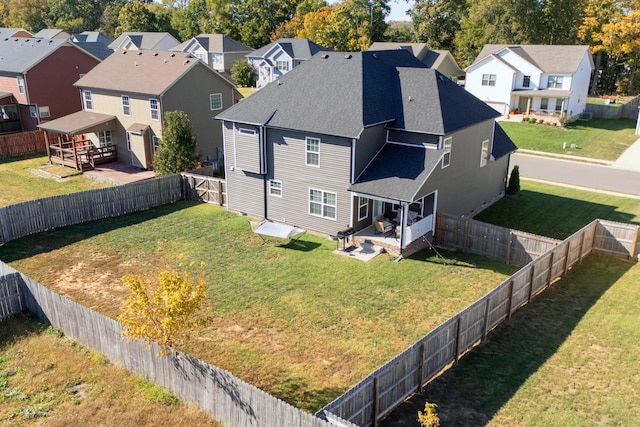 bird's eye view featuring a residential view