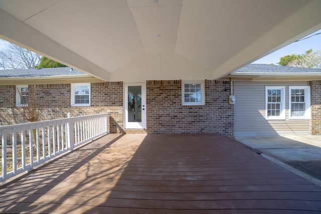 view of deck