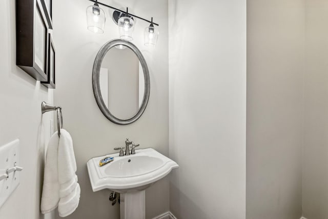 bathroom with a sink