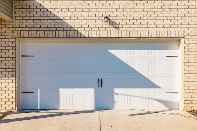 garage with driveway