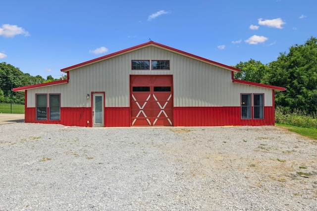 view of outbuilding with an outdoor structure