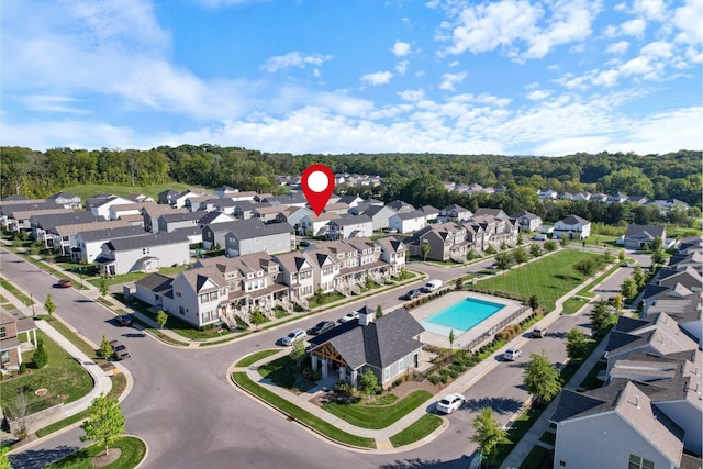 4108 Crimson Hop Dr, Antioch, TN 37013 - bird's eye view featuring a residential view