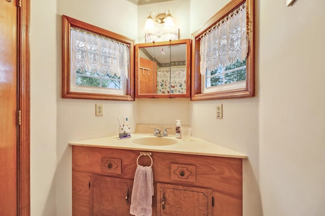 bathroom featuring vanity