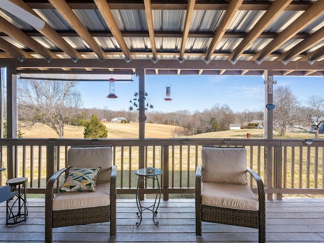 view of wooden terrace