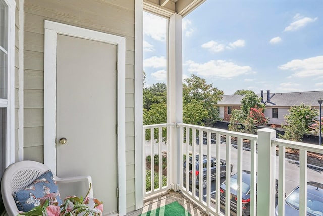 view of balcony