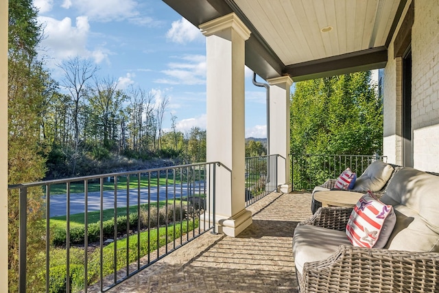 view of balcony