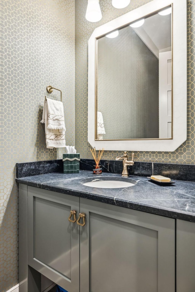 bathroom featuring vanity