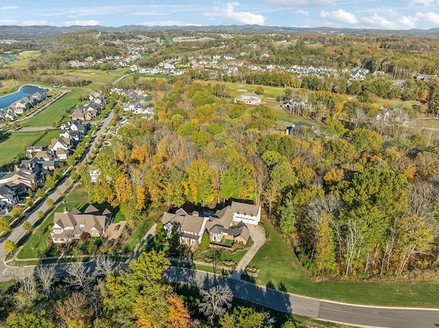 drone / aerial view with a residential view