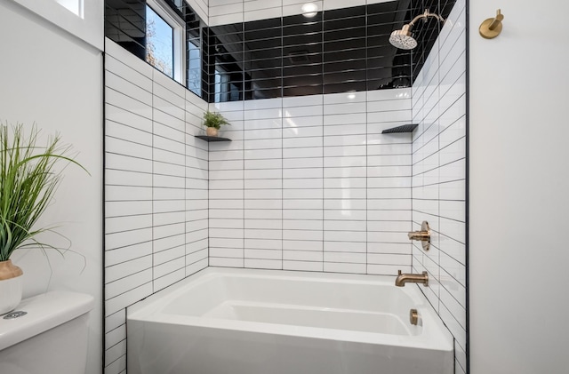 bathroom with  shower combination and toilet