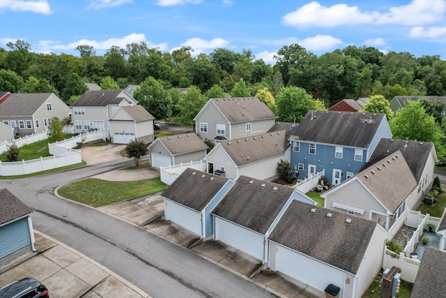 drone / aerial view featuring a residential view