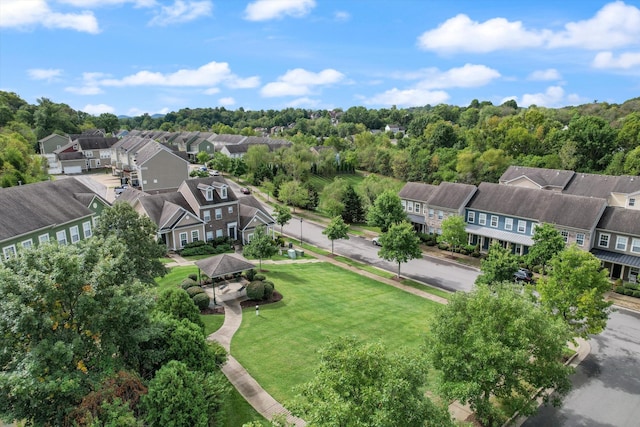 bird's eye view featuring a residential view