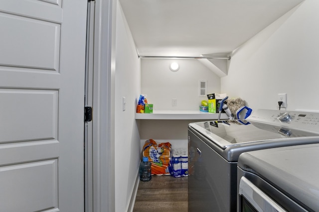 laundry area featuring laundry area and separate washer and dryer