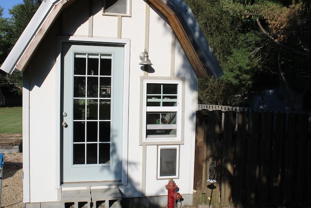 view of outbuilding