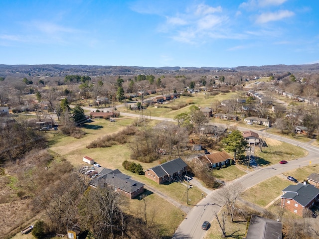 aerial view featuring a residential view