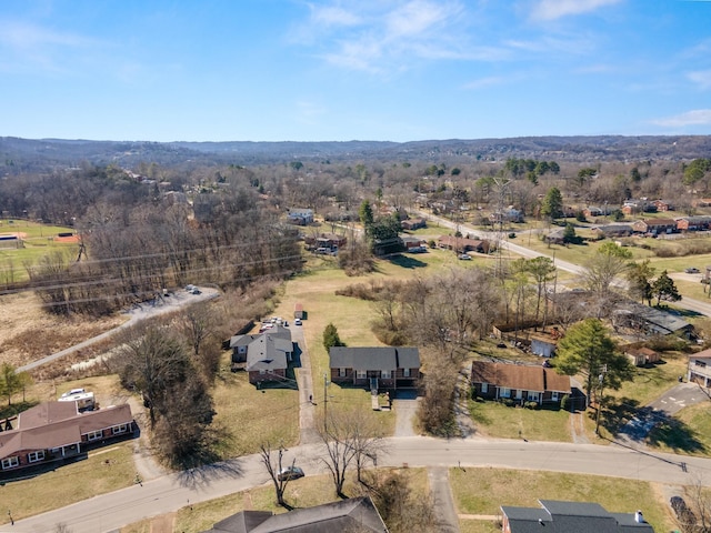 aerial view featuring a residential view