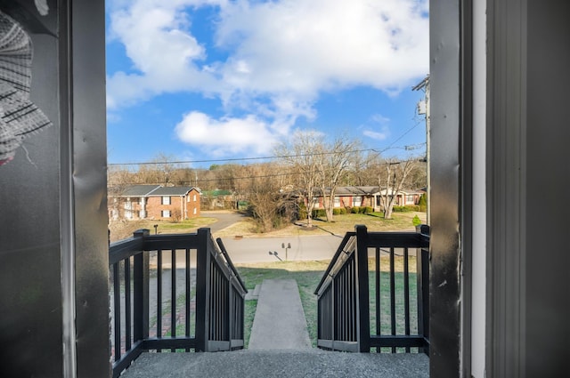 balcony featuring a residential view