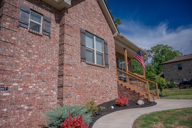1007 Watercress Ct, Murfreesboro, TN 37129 - view of side of property featuring brick siding and stairs