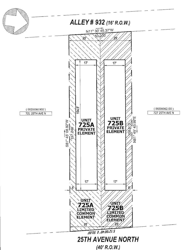 725B 25th Ave N, Nashville TN, 37208 land for sale