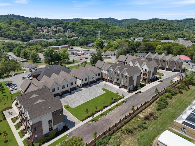 bird's eye view with a residential view