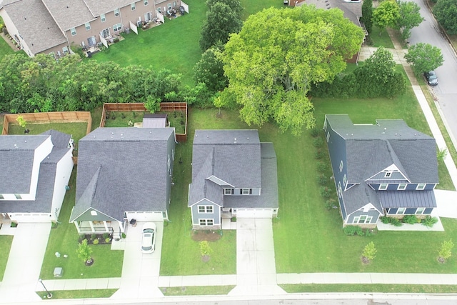 drone / aerial view with a residential view