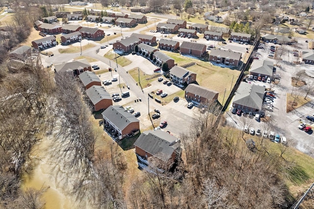 drone / aerial view with a residential view