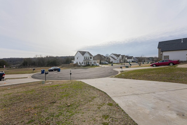 view of street with a residential view