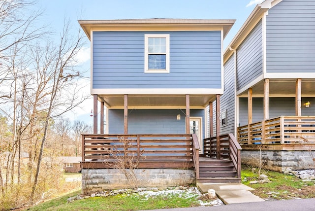 view of front of home