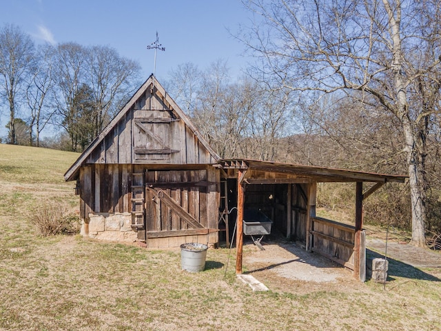 view of barn