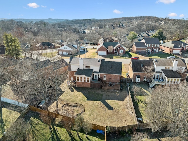 drone / aerial view featuring a residential view