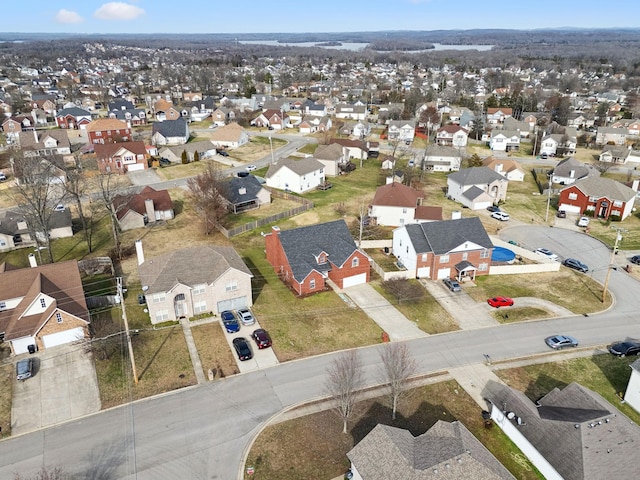 birds eye view of property featuring a residential view